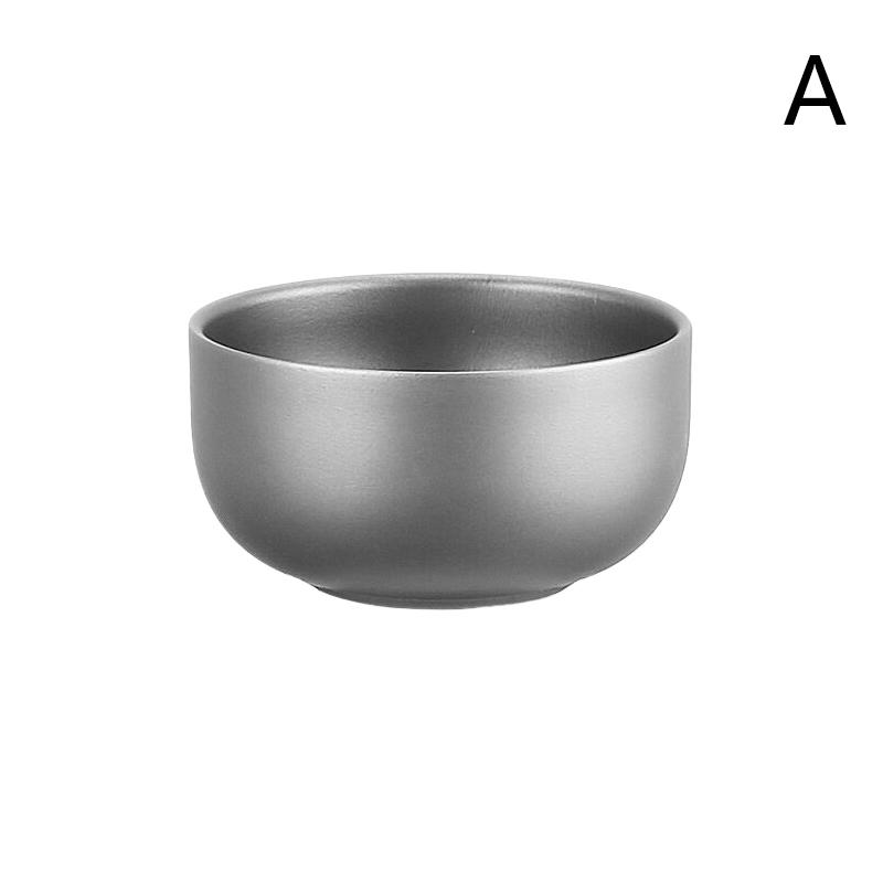 Titanium Cup Pure Titanium Tea Cup Outdoor Camping Portable Tea Set Portable Storage Home Double Layer Anti Scalding Tea Bowl