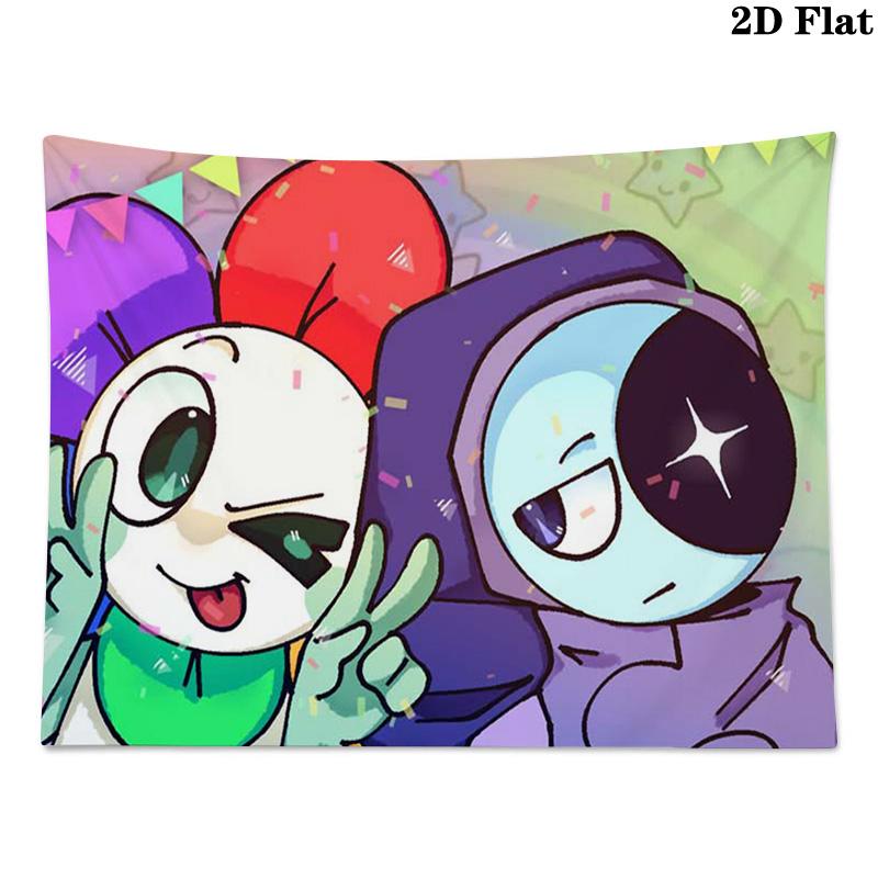 Dandy's World Cartoon Game Pattern Home Decor Tapestry, Wall Hanging, Decorative RV Wall Cloth.ZGT0914001