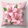 Romantic Pink Lily Pillowcases: Elegant Home Decor Pillow Covers