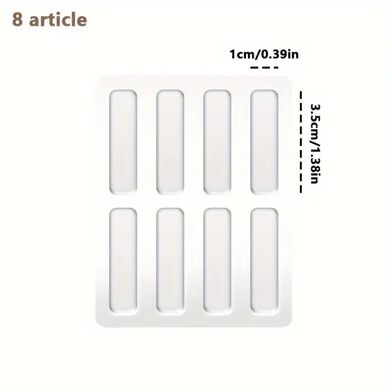 

Прозрачные защитные накладки на дверные ручки, противоскользящие наклейки из силикона, не оставляющие царапин, звукоизолирующие накладки на двери Short 8pc-35*10*2mm