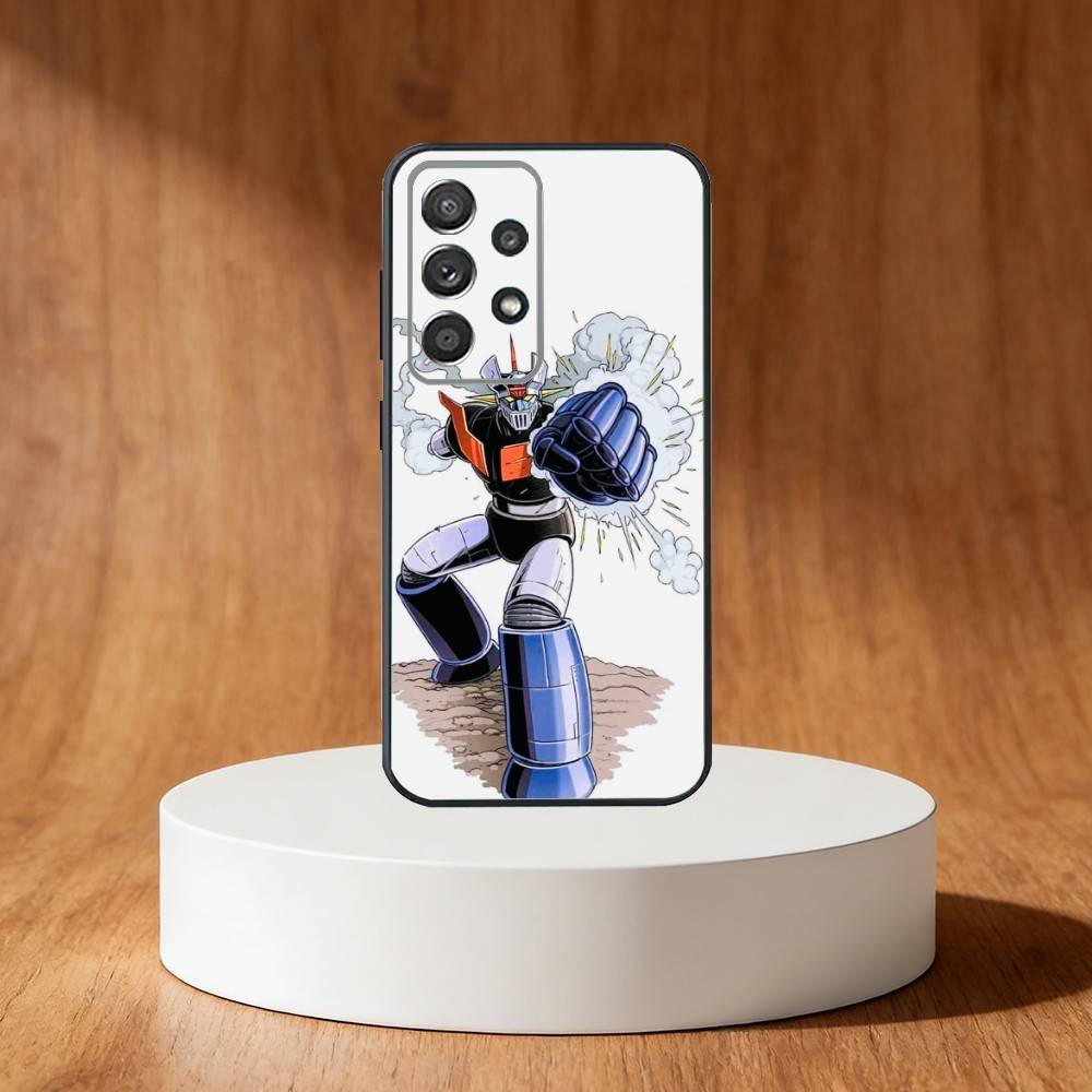 Mazinger Z Robot Phone Case For Samsung S25,S24,S21,S22,S23,S30,Ultra,S20,Plus,Fe,Note,10,9,5G Black Cover
