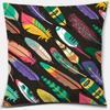 Peacock Feather Pattern Pillowcase Interior Decoration Office Living Room Home Pillowcase