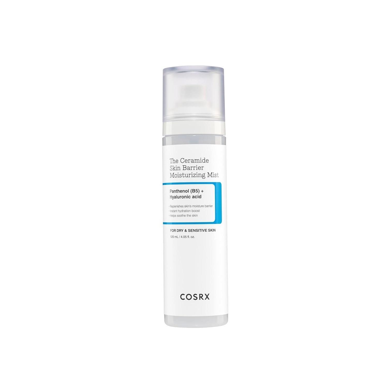 COSRX Ceramide Skin Barrier Moisturizing Mist 120mL High Moisture 3-Second Pack Next-Generation 100-Hour Lasting Dry Sensitive Hydration Strengthening