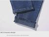 2024 Men's Slim Fit Embroidered Stretch Cotton Jeans for Spring & Autumn