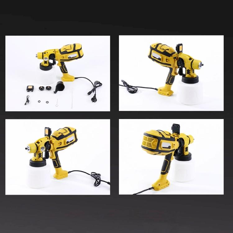 650W Cordless Electric Sprayer Guns High Power HVLP Paint Sprayer Auto Furniture Steel Coating Airbrush 1400mL Capacity