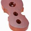 Rosewood Color Non-Slip Endpin Rest Cello Shape Wooden Endpin Anchor  Floor Protection
