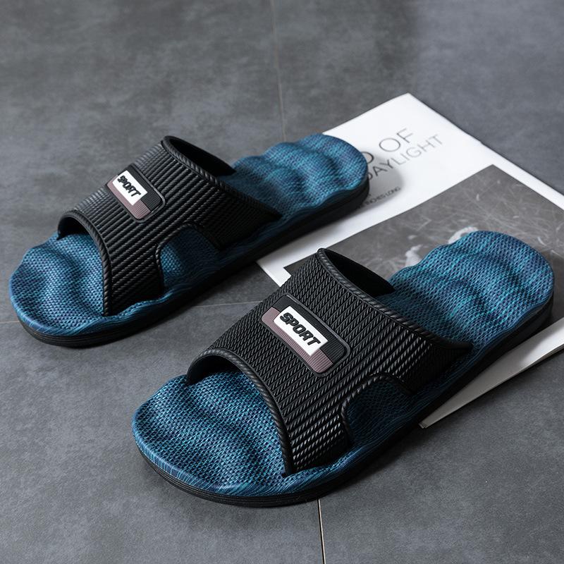 Extra Large Size 49 Slippers Men's Summer Outer Wear Trendy Men's Thick Bottom Non-slip Outdoor Internet Celebrities Step On Shit Cool Slippers Men