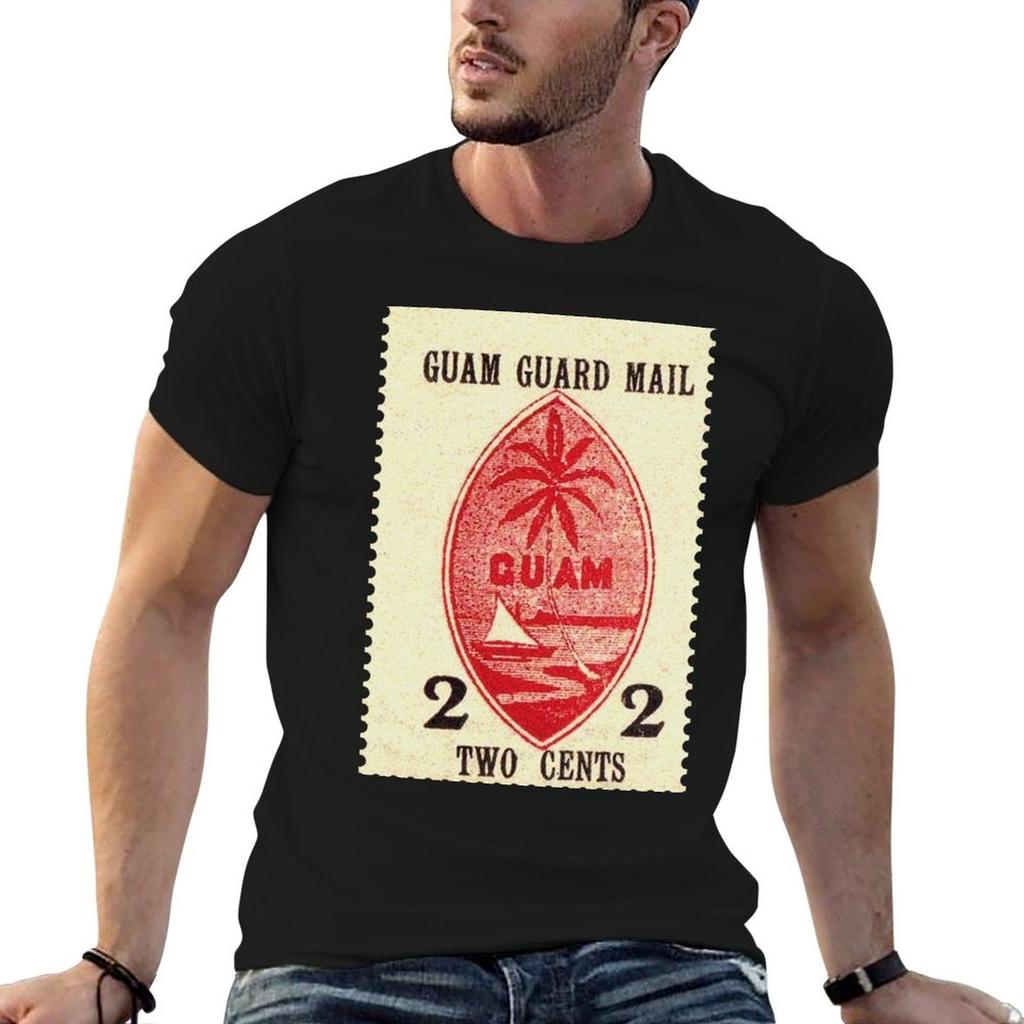 Guam Guard Mail 2 Cent Vintage T-Shirt Man Graphic T Shirt Men T Shirt Cotton 100% T Shirt Man
