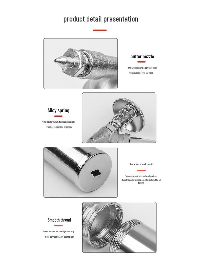 80cc Manual Mini Grease Gun Injector for Excavators and Cars