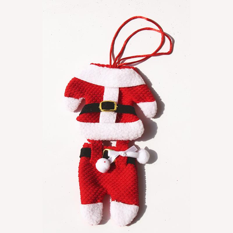 

1 шт./ Горячая Распродажа Рождественский держатель для ножей Набор столовых приборов Рождественская одежда брюки Рождественский набор из ножей и вилок