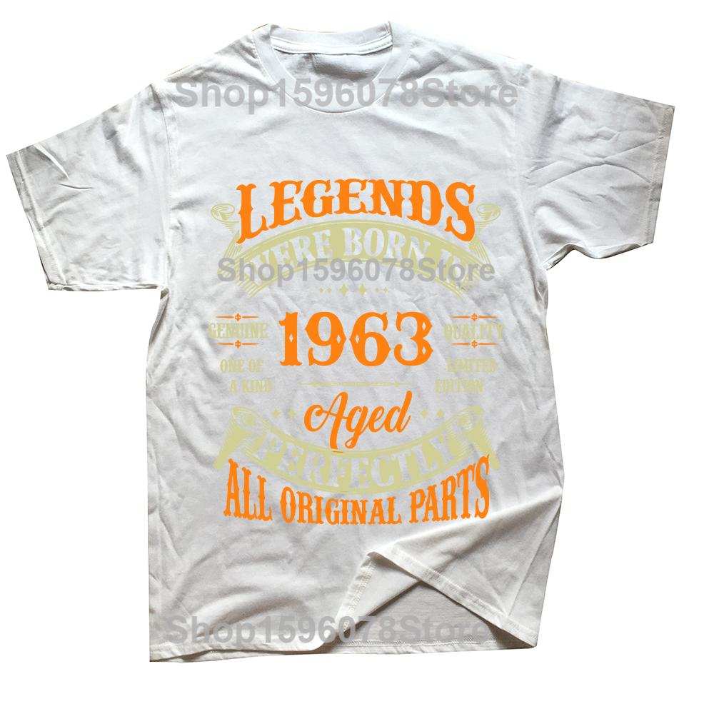 Birthday Vintage 1963 Old Gifts Vintage TShirts Summer Graphic Tshirt Streetwear Clothing Oversized Short Sleeve Tshirt