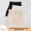 Shorts de sécurité invisibles sans trace pour femme, été, soie glacée, taille haute, gainant, antidérapant, 2 en 1 Boxer