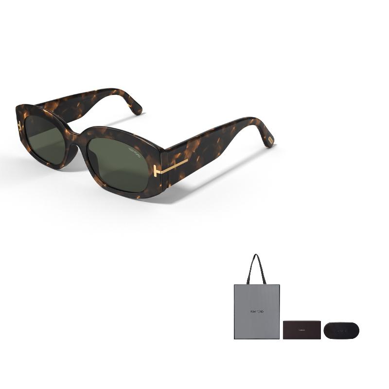 TF High-End Narrow Cat Eye Sunglasses Unisex Sunglasses FT1187