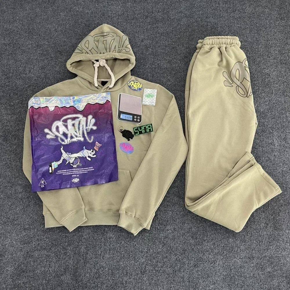 Women Jogging Men's Cotton Hoodie Jacket and Trousers Streetwear Coat Young Fashion Hooded Tops Pants