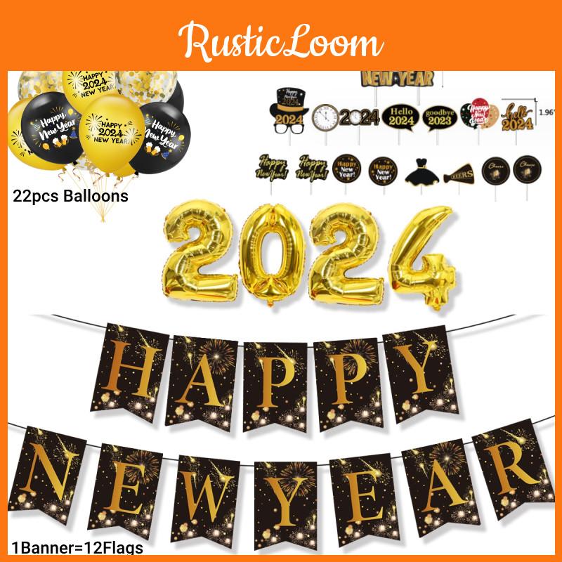 Premium Latex Balloon Set Ideal For New Year's Theme Parties And Festive Decorations