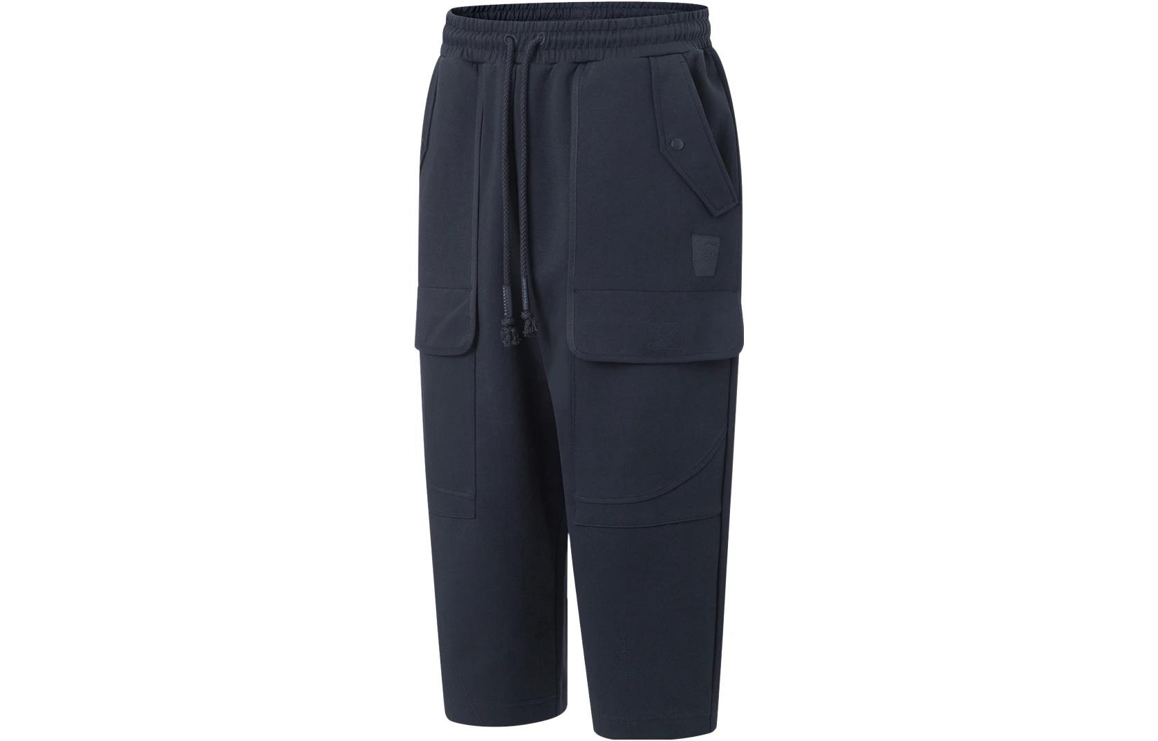Li Ning Li Ning X Jackie Chan Casual Pants Men s Charcoal Black Moderate Straight Fit Pants AKQT001-2 XXL