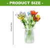 Elegante Ramo de Flores de Cristal Decoraciones de Mesa Perfectas Para Hogar Oficina y Regalo Con 7 Flores Realistas