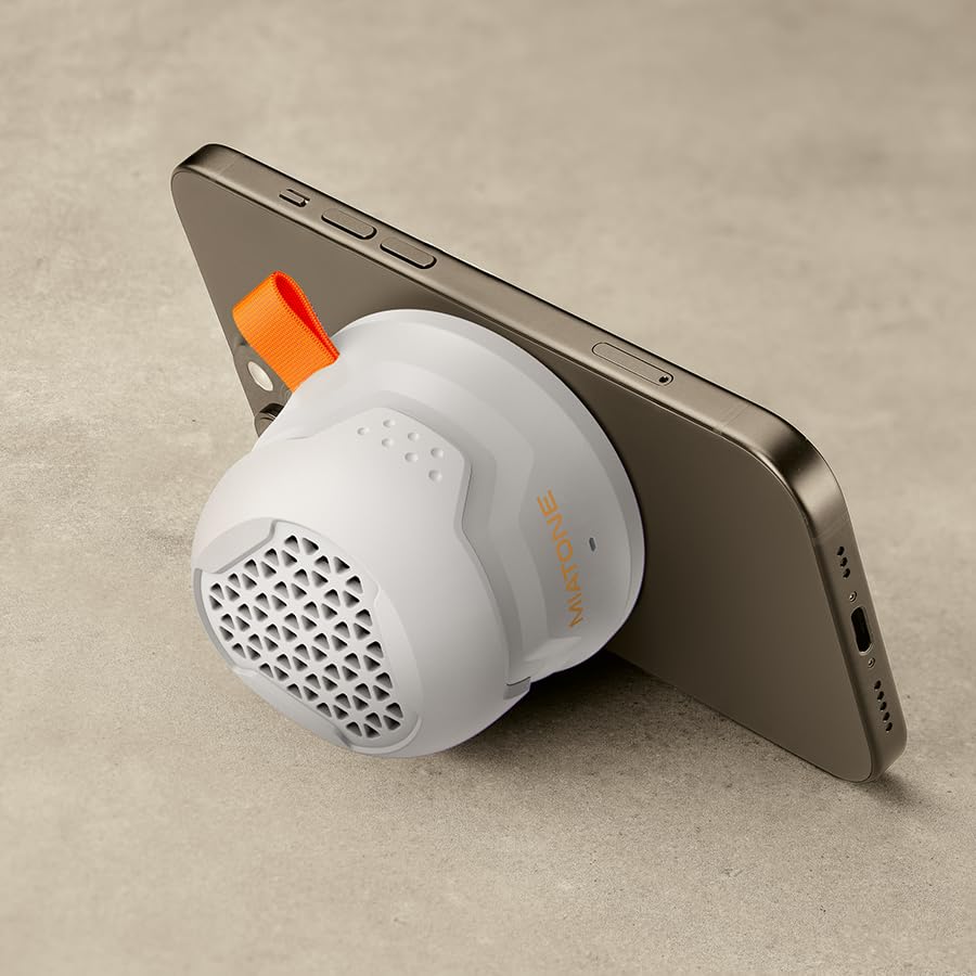 Haut-parleur Bluetooth MIATONE MagRover avec Magnétisme MagSafe et Magnétique pour Smartphone, Haut-parleur Sans Fil Portable TWS pour Activités Intérieures et Extérieures Compatible,
