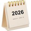 Calendar Mini Desk Year Home Use Office Stylish Simple Portable Date Viewing
