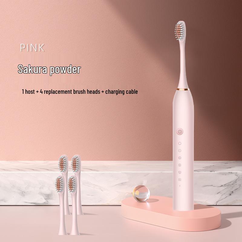 Rechargeable Sonic Electric Toothbrush for Adults: Soft Bristle, Smart, Couple-Friendly Model.