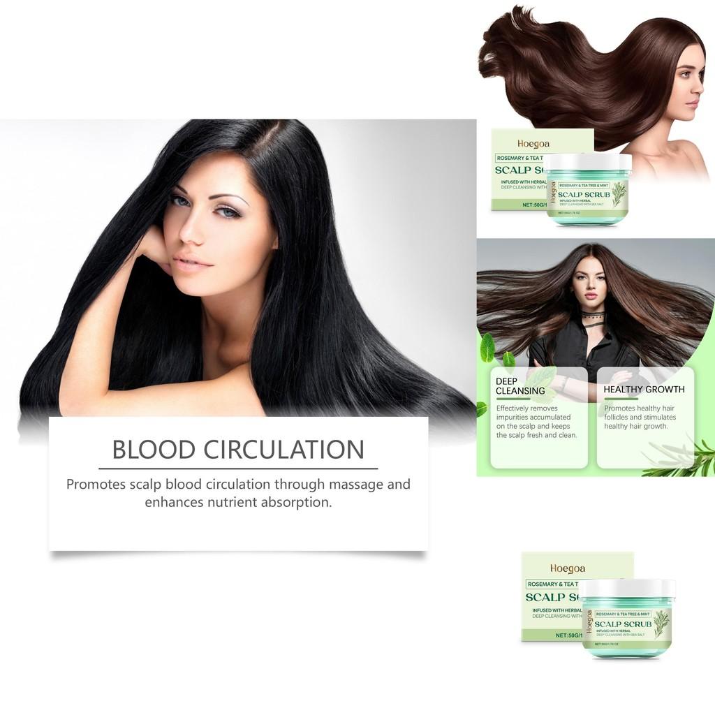 Hoegoa Rosemary Hair Scrub Gentle Nourishing Treatment For Strong And Healthy Hair