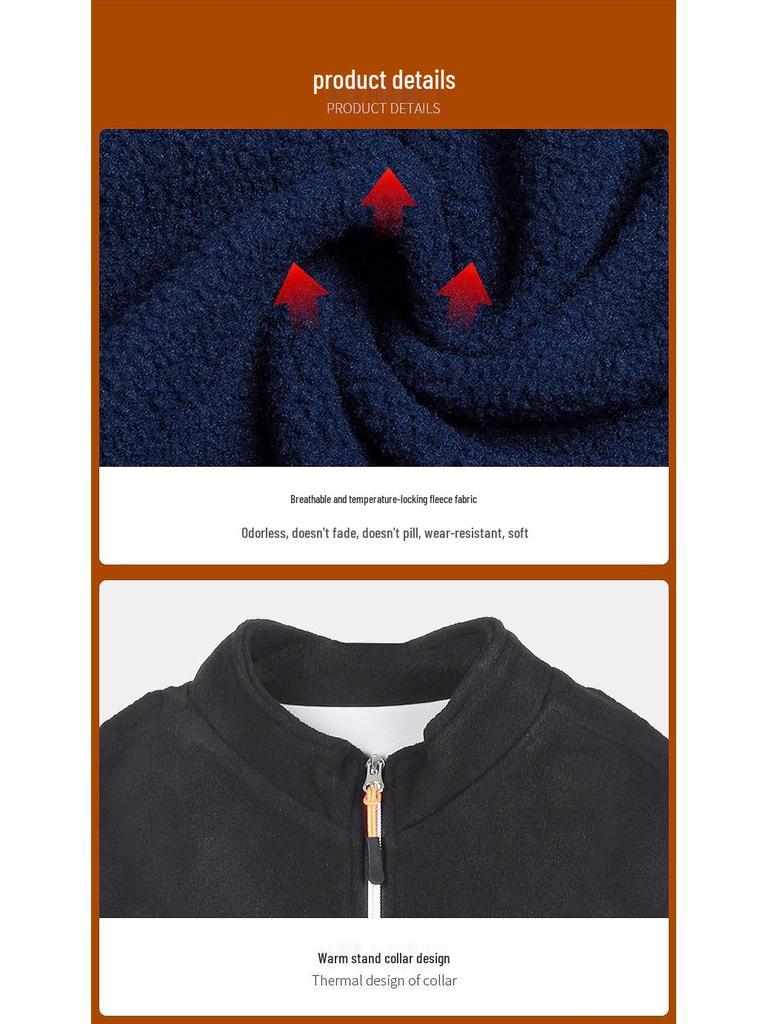 Smart Electric Heated Fleece Vest - Winter Warm Jacket