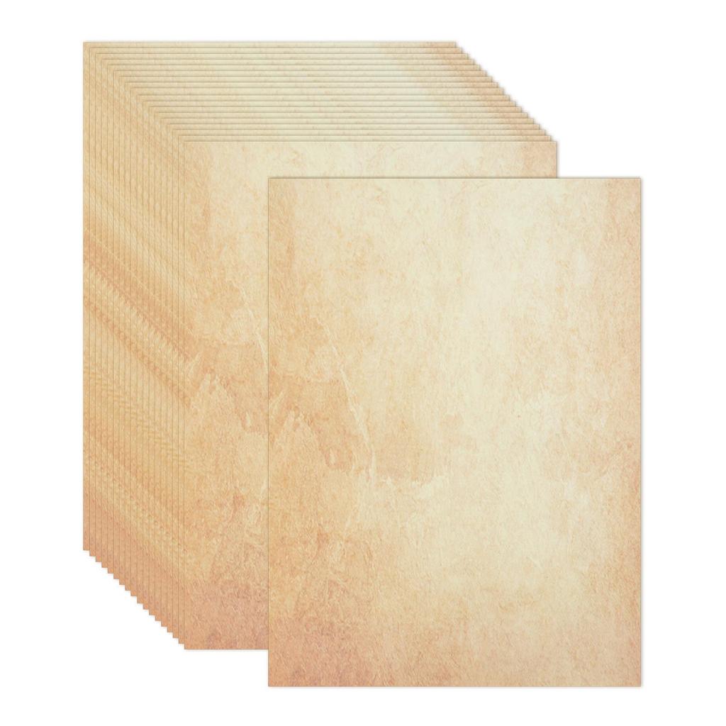 Retro Nostalgic A4 Double-Sided Writing and DIY Journal Paper, 50 Sheets