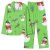 1116 new hot-selling Christmas loungewear pajamas long-sleeved trousers cardigan set 1D digital printing pattern