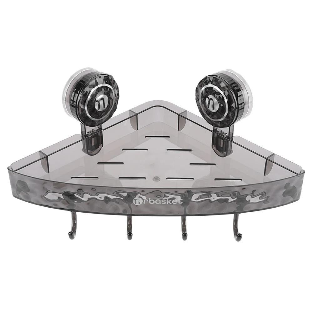 Bathroom Shower Shelf Storage Basket Waterproof Wall Mounted Organizer for Shampoo Conditioner Adhesive Plastic Shower Organizer