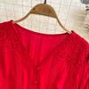 Elegant Green Bohemian V Neck Lantern Sleeve A Line Vestido Holiday Party Dress Sweet Chic Casual Women Fashion Solid