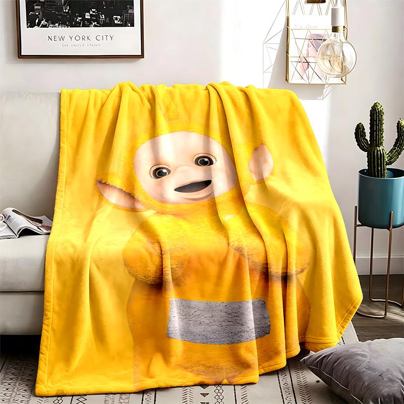 Teletubbies Theme Blanket Suitable For The Sofa Camping And Travel Made Of Soft Flannel Material An Ideal Gift For Occasions Such As Birthday