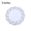 200 Pieces Paper Oil-proof Baking Single-used Hollow-out Oil Papers Cake Pad Accessory for Home Kitchen Bakery Restaurant