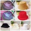 UPF 50+ Candy Color Fishmen Hat Colorful Wide Brim Sun Hat Solid Color Bucket Hat  Unisex