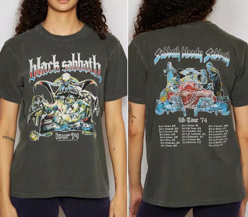 Remake BlackSabbath US Tour of 1974 T Shirt Full Size S-5XL FH574 Unisex T-Shirt XL