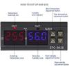 Temperature Controller STC-3028 Digital Display Temperature and Humidity Controller Meter with Integrated Sensor -20 ° C~80 ° C 0%~(110V-220VAC)
