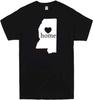 Mississippi Home Heart Outline T-shirt