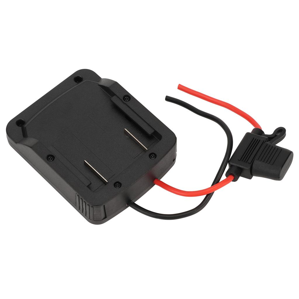 18V Lithium-Batterie-Adapter Integrierter ABS-Batterieadapter-Anschluss mit Sicherungshalter für Strom
