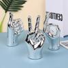 Figure Creative in Resina Gesto Argento Dito OK Mano Scultura Ornamento Pollice Figure Decorative Decorazione Casa