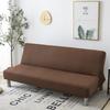 Solid Color Without Armrest Sofa Bed Cover Elastic Stretch Foldding Couch Covers Removable Washable Slipcover Living Home el