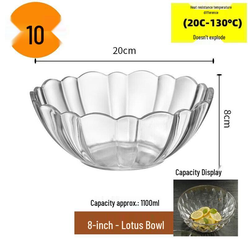 Qiwei Transparent Acrylic Multi-Purpose Serving Bowl