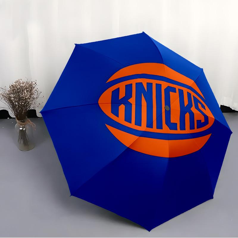 1pc New York Knicks Umbrella, Sun Protection, And UV Shielding. It Has Eight Sturdy Ribs for Outdoor Use And Perfect As a Holiday Gift