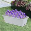 2 Boxes of Rectangular Planters 14.17" X 7.48" 5.91" Decorative Flower Pot for Garden And Home