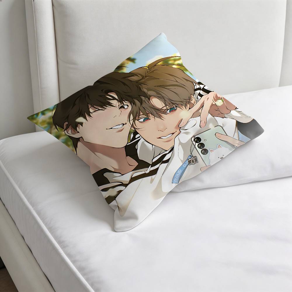 LLost In The CCloud Manga Quadratische Kissenhülle Weiche Dekorative Überwurf-Kissenhülle für Zuhause Sofa Bett
