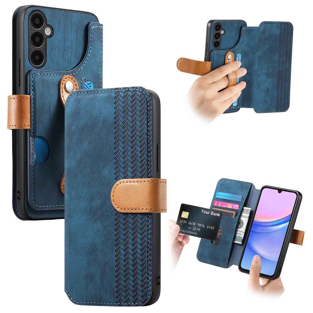 For Samsung Galaxy A37 5G Case Anti-Drop Leather Phone Cover with Stand