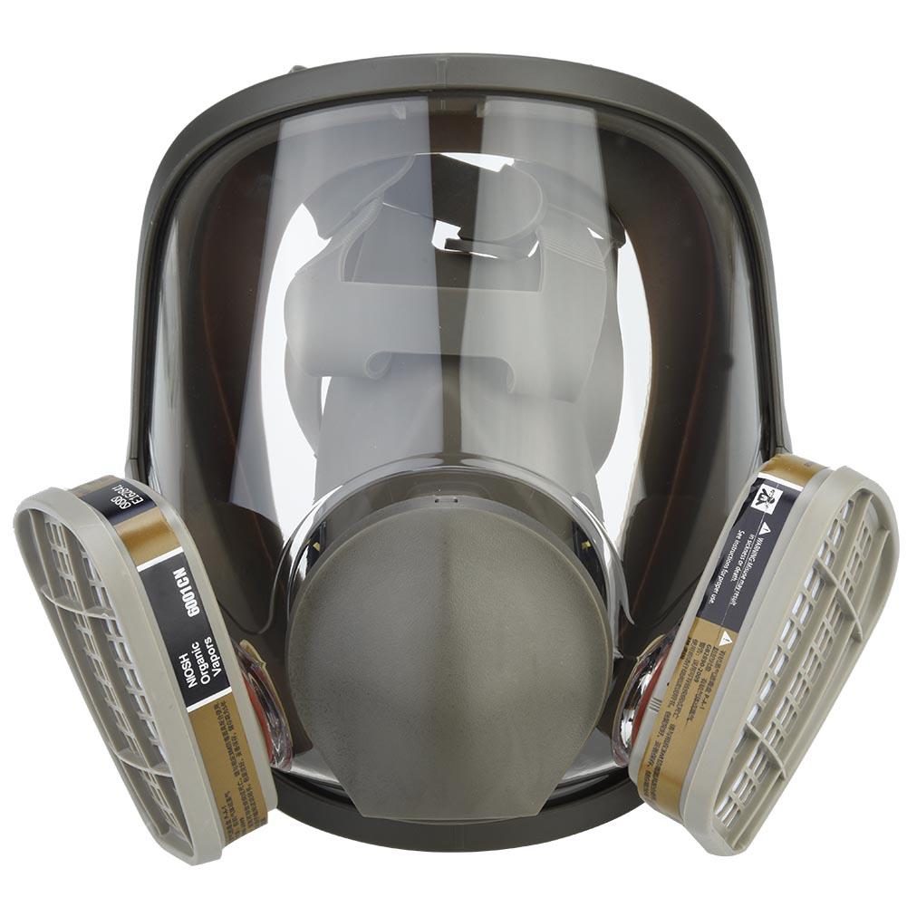 Full Face Cover Facepiece Gas Mask for Painting Welding Disinfection