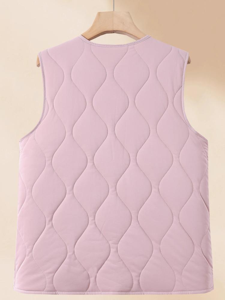 Women's Thickened Cape Vest for Autumn/Winter 2025 - Stylish and Warm for Middle-Aged and Elderly