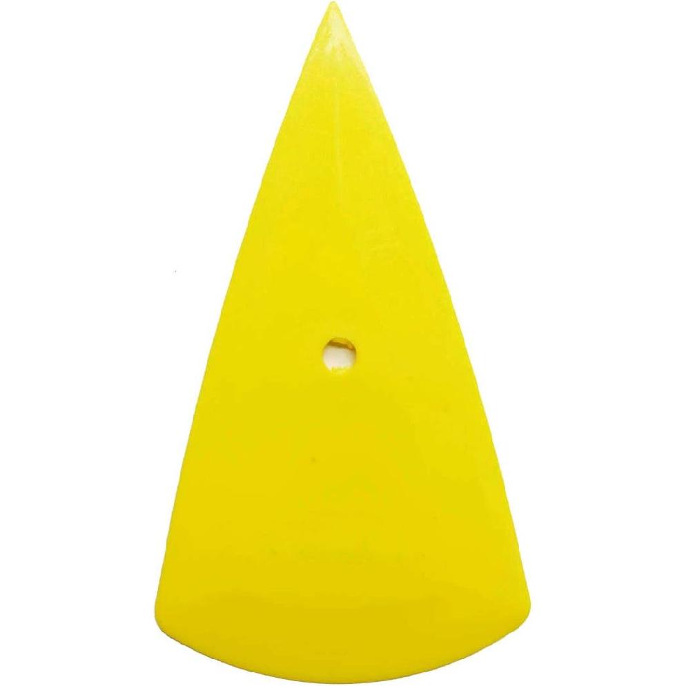 3PCS Contour Squeegee for Vinyl Wraps & Decals Scraper Triangle Pointed Sharp Bubble Scraper Corner Reach Tools Fine-Edge Detailer Hand Tool