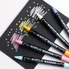 12/24/36/60/72 Color Double Head Waterproof Acrylic Marker Pens For Rock Painting Canvas DIY Making Posca Doodle Pen Art Markers