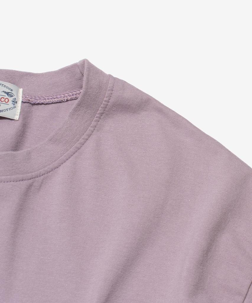 Wogseuaenko Layered Washed Short Sleeve T-Shirt (Lavender)