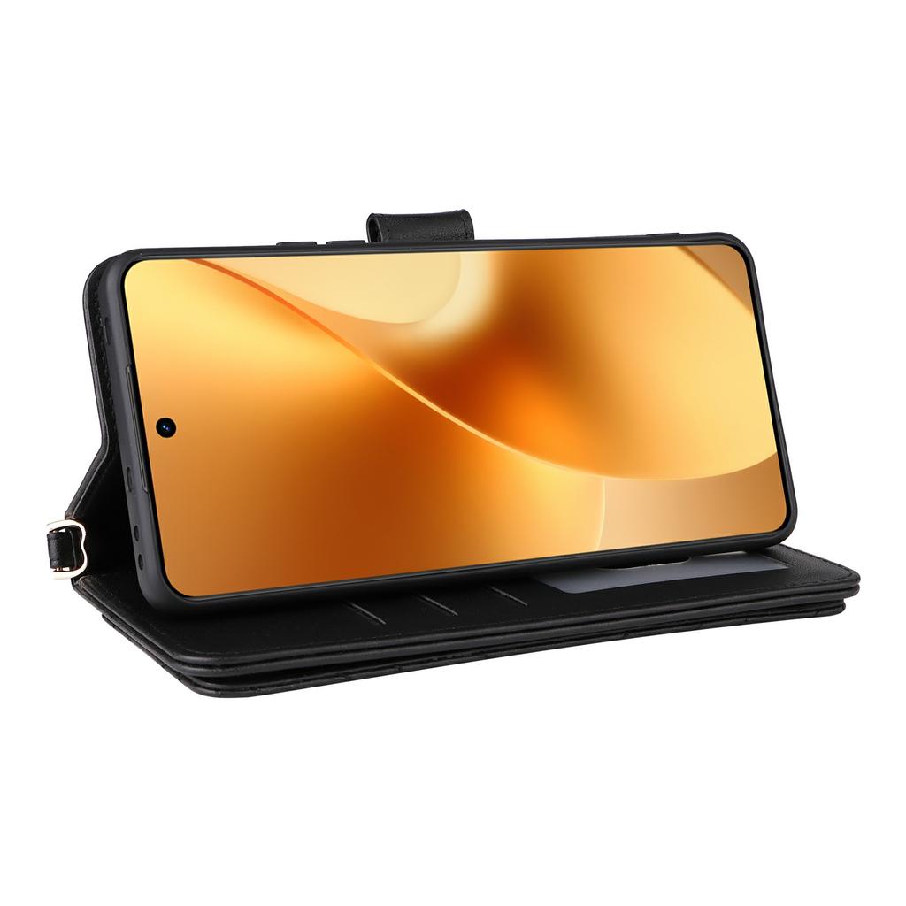 Para Capa Realme 15 Pro 5G/15 5G com Alça de Ombro/Pulso Capa de Celular de Couro Suporte Carteira